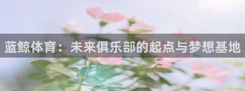 b体育必一运动官网：蓝鲸体育：未来俱乐部的起点与梦想基地
